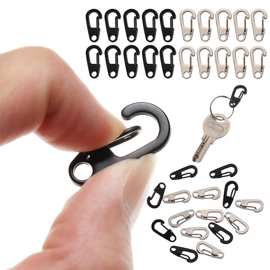 Mini Aluminium Carabiner Keychain – 4/10pcs EDC Clips
