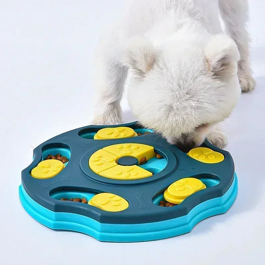 Interactive Dog Puzzle Toy | Slow Feeder & IQ Training Bowl