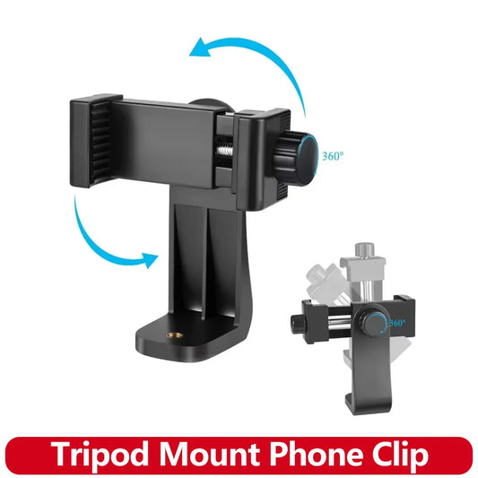 Universal 360° Phone Tripod Mount Adapter