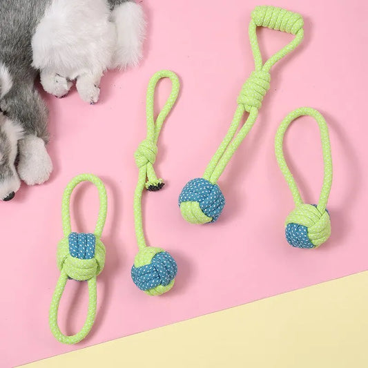 Dog Rope Chew Toy Set | 4pcs/7pcs Bite-Resistant Training Toys