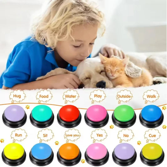 Recordable Talking Buttons for Dogs | Interactive Training Toy