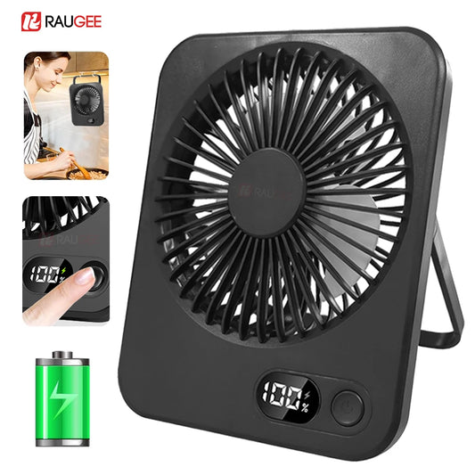 Portable Rechargeable Foldable Desk Fan