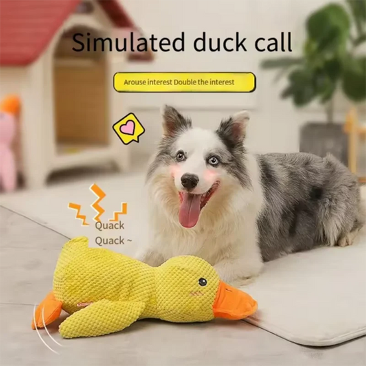 Interactive Plush Duck Dog Toy | Bite-Resistant & Teeth Cleaning