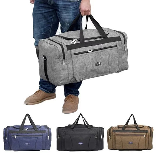Men's Large Waterproof Oxford Travel Duffle Bag